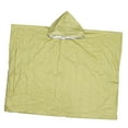 thumbnail image 1 of Poncho de lluvia de emergencia impermeable con capucha a prueba de viento equipo de camping impermeable reutilizable traje de lluvia capa con forro de, 1 of 8