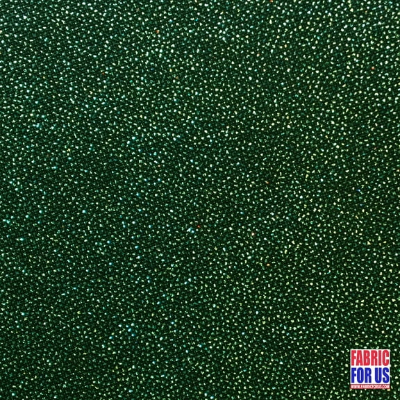 Glitter Enchanted All Over Stretch Fabric 60" Wide By The Yard Hunter Green