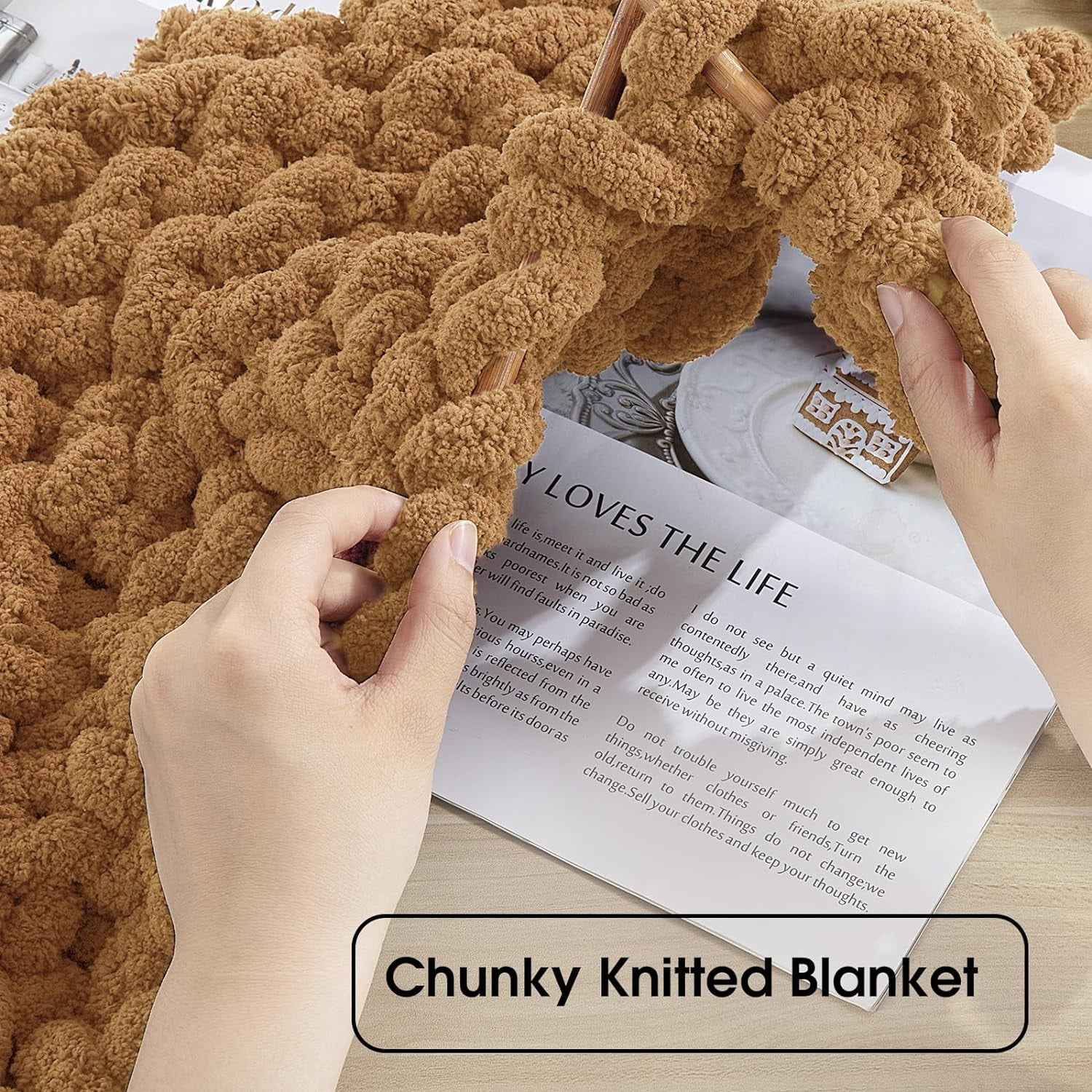 8Pcs Assorted Chunky Yarn for Crocheting,Super Bulky Large Soft Fluffy Yarn,Plush Fuzzy Yarn,Thick Chenille Yarn for Hand Knitting/Arm Knitting(27yds,8 oz Each Skein)