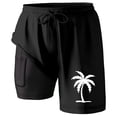thumbnail image 4 of Kcolen Mens Swim Trunks 9 Inch Solid Boardshorts for Men Lightweight Mens Bathing Suit 9 Inch Inseam Soft Compression Liner Beach Summer Bathing Suit Beach Board Shorts, 4 of 4