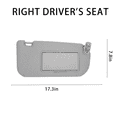 thumbnail image 2 of Car Sun Visor Replacement Parts For KIA Sportage 2005-2010,Without Light,Left Driver Side Right Passenger Side Sun Visor-beige-Right rack, 2 of 6