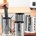 thumbnail image 3 of Kearding Soporte de almacenamiento de cubiertos versátil para cocina, organizador de palillos y cuchillos de acero inoxidable para cocina Organizadores de utensilios de cocina No poroso, 3 of 6