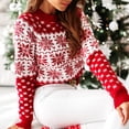 thumbnail image 1 of Jerseys de ganchillo para mujer Estilo navideño Patrón de copo de nieve Traje de vacaciones informal FLhrweasw Nuevo, 1 of 1