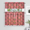 thumbnail image 3 of Fun Playful Kitchen Curtains Set of 3 - Colorful Rainbow Graffiti Sketch Tier Curtains with Valance, Funny Cartoon Characters, Farmhouse Short Curtains for Small Windows, 3 of 5