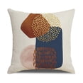thumbnail image 2 of Funda de cojín de 45 x 45, juego de 4 fundas de cojín para sofá, almohadas decorativas, juego de cojines de lino con estampado geométrico para sofá, sala de estar, dormitorio t, 2 of 5