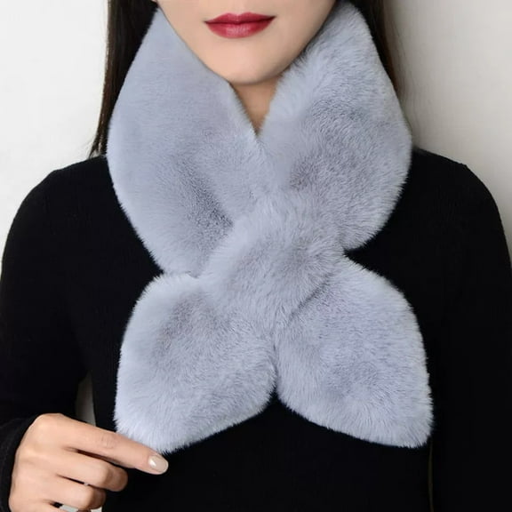 Women's Fashion Versatile Solid Color Thick Warm Scarf Neck Gaiter Windproof Neck Warmer Winter Ladies Scarf Winter Evening Wear Shawl River Plate Scarf Ladies Head Scarfs Scarf for Bag Womens