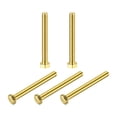 thumbnail image 1 of Unique Bargains Brass Hex Bolts, M5x45mm 5 Pack Fully Thread Grade 4.8 Machine Screws, 1 of 4