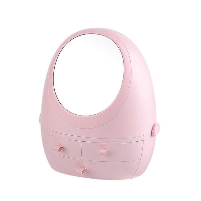Maquillaje Moderno, Organizador De Mostrador De Baño Con Espejo Con Luz Led, Organizador De Maquillaje, Soportes Para Tocador De Baño, Accesorios De Tocador matsuzay HA046065-01