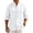 White, variant on GrmtClth Mandarin Collar Shirts for Men, Roll Tab Long Sleeve Front Pleated Relax Fit Daily Leisure Tops Light Blue 2XL
