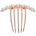 thumbnail image 1 of Peinetas de perlas para el pelo, horquillas laterales para recogidos, accesorios decorativos para bodas y fiestas, 1 of 7