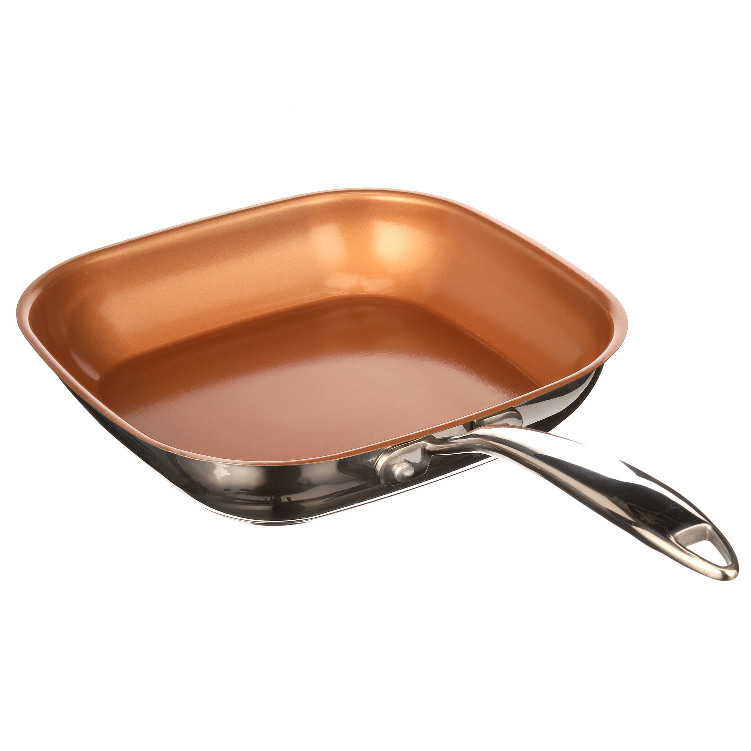 Gotham Steel Deep Square Fry Pan with Stay Cool Handle, Oven & Dishwasher Safe Size: 11 1735