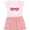 Pink With Stripes, variant on Inktastic Siesta Key Florida Beach Trip Gift Toddler Girl Dress
