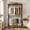 Black, variant on GDF Studio 3-Tier Rolling Clothes Rack with 2 Hanging Rods and Adjustable Shelves, White