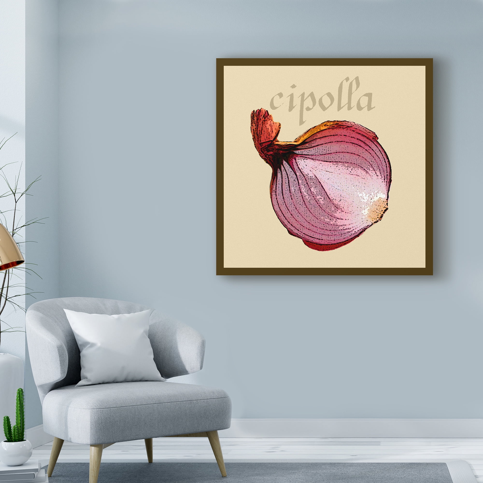 Trademark Fine Art 'Italian Vegetable VI' Canvas Art by Vision Studio