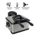 thumbnail image 2 of Classic Cuisine 4-Liter Stainless-Steel Electric Deep Fryer with 3 Baskets, 2 of 5
