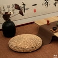 thumbnail image 4 of 2x Tobogán Tejido en Paja Hecho a Mano. Alfombrilla de Cojín de Asiento de 30 Cm Zulema Cojín del asiento, 4 of 8