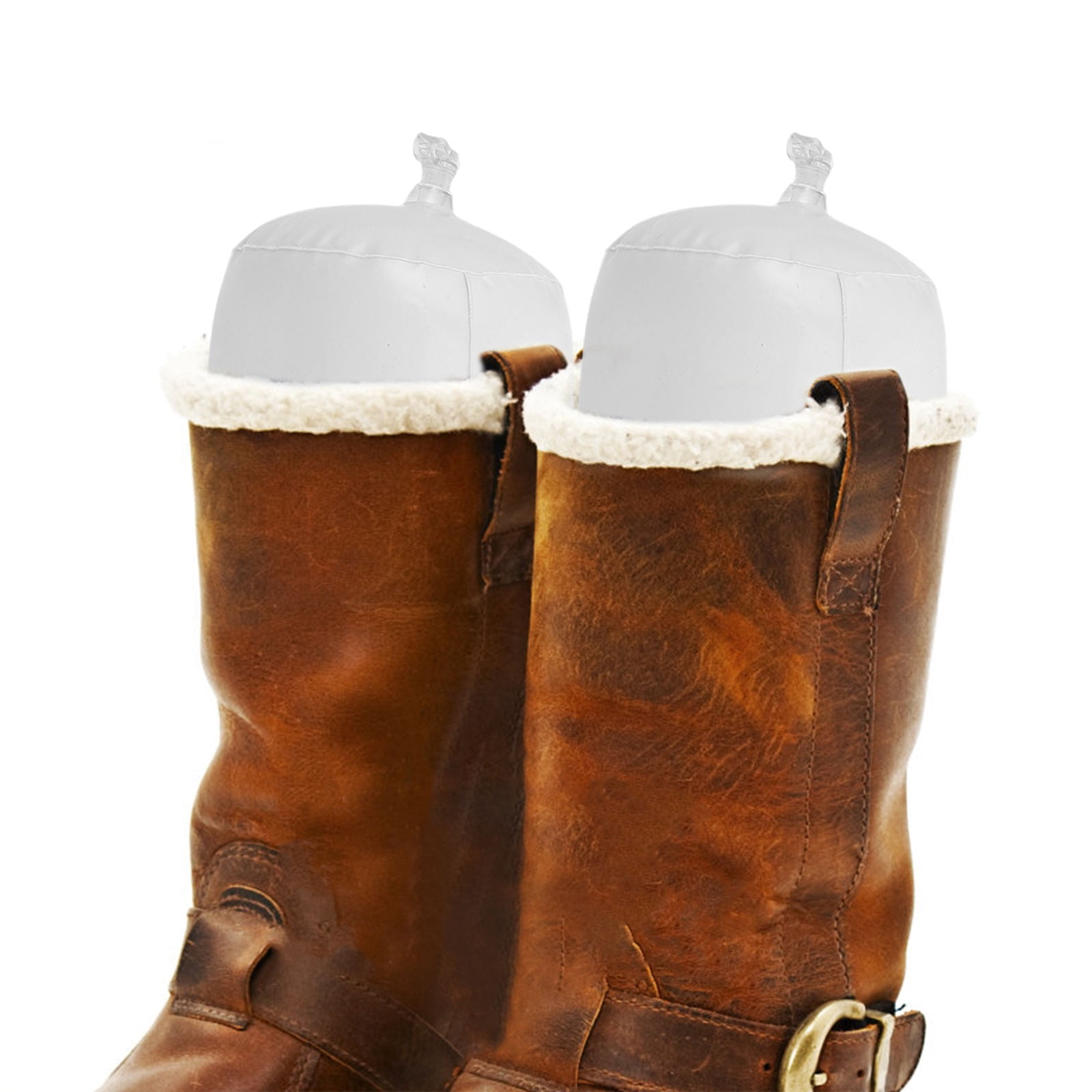 OULII Adjustable White Inflatable Boot Shapers Medium Size Tall Boot Support Tool 3 Pairs