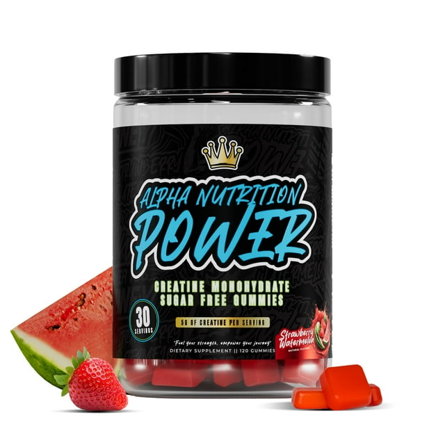 Gummies Alpha Nutrition Power Creatine 5g para el crecimiento muscular