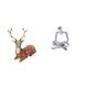 thumbnail image 1 of Figuras de renos,Figuras de reno,alce,ciervo,estatua,decoración del hogar,Estatua de reno para mesa,adorno moderno para oficina,Figura de pensador abstracto,Estatua de pensador, 1 of 8