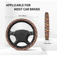 thumbnail image 5 of Elastic Steering Wheel Cover, Gorgeous Daisies Flowers Stretch Thickening Car Steering Wheel Cover Women Men, Steering Wheel Protector Universal 15 in, 5 of 7