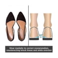 thumbnail image 3 of Medial & Lateral Heel Wedge Silicone Insoles (Pair) - Supination & Pronation Corrective Adhesive Shoe Inserts, 3 of 5