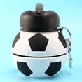 thumbnail image 2 of Football Sports Water Bottle Foldable Travel Bottles With Silicone, 2 of 4