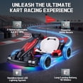 thumbnail image 5 of Licensed Porsche 36V Electric Go Kart for Kids,600W Drift Ride on Toys Ages 6-12, Adjustable Seat,LED Lights, 2 Speed Mode, Red, 5 of 10