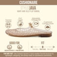 thumbnail image 2 of Cushionaire Java Casual Womens Jelly Flats with Adjustable Strap, Closed Toe Mary Janes Mule Design, Waterproof Jelly Sandals for Women, 2 of 23