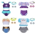 thumbnail image 2 of Trajes de baño para niñas pequeñas Princesa para niños pequeños Traje de baño de dos piezas para niños Conjunto de bikini 2023 Traje de baño de vacaciones de natación de verano 6-7T (Tag140) Gao Jinjia LED, 2 of 2