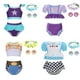 thumbnail image 2 of Trajes de baño para niñas pequeñas Princesa para niños pequeños Traje de baño de dos piezas para niños Conjunto de bikini 2023 Traje de baño de vacaciones de natación de verano 3T (Tag110) Gao Jinjia LED, 2 of 2