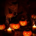 thumbnail image 5 of Lights Up Party Lanterns and Hanging Pom Poms, Plastic Orange, 5 of 6