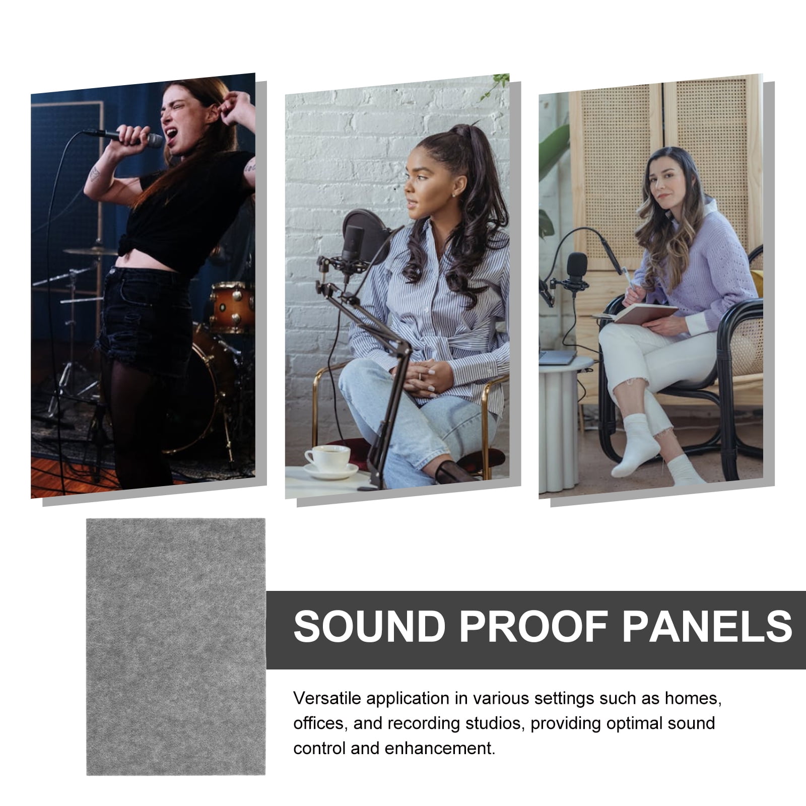 Window Soundproofing Acoustic Sound-absorbing 35.00X25.00X1.00CM Grey