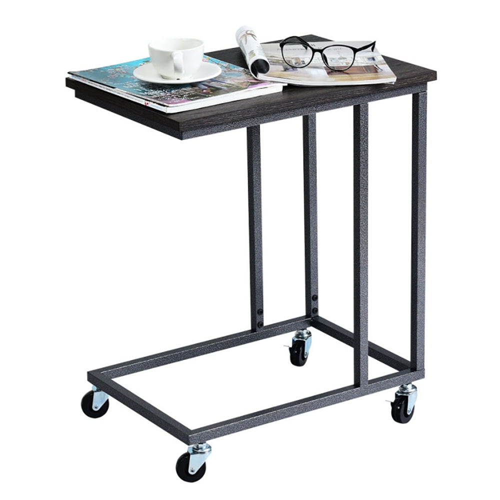 Finihen Side Table, Laptop Holder Sofa Multiple Side End MobileTable, Sofa Side Table, Bed Side Table, for Living Room, Bedroom, Black