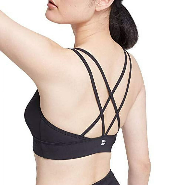 All in Motion Women's Low Support Strappy Long Line Sports Bra - (Teal,  Small) 