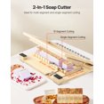 thumbnail image 2 of VEVOR Soap Cutter, Cut 1-12 Bars, Precisely and Accurately Cut 1 Inch Bars, Wood Frame With Steel Wire, with Extra Wires, Multi Handmade Soap Wire Cutter for Candles, DIY Making Cutting Tool, 2 of 9