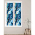 thumbnail image 4 of Abstract Art Window Privacy Film Water Ripple Gold Blue Gradient Marbling Decorative Glass Window Film UV Blocking Static Cling Non-Adhesive Sticker Covering for Home Door 23.6 x 78.7 inches, 4 of 8
