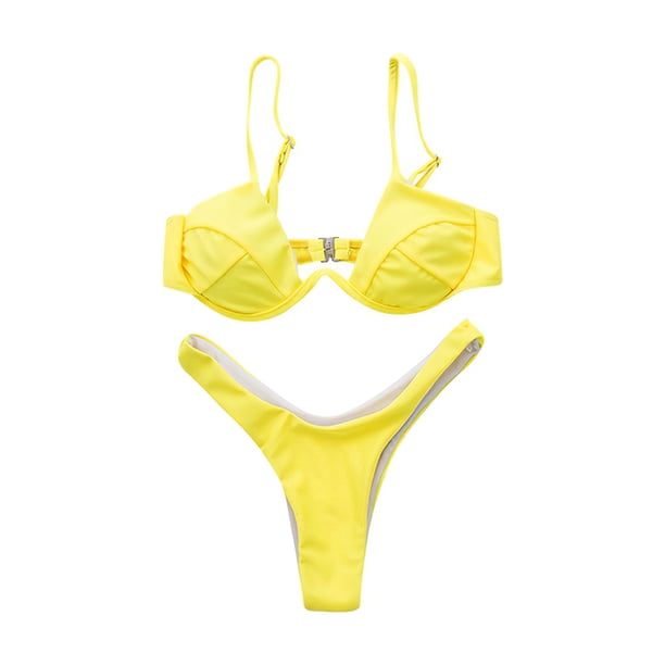 Sexy Tanga Bikini Traje De Baño Femenino Traje De Baño De Tres Puntos Para Mujer Traje De Baño Swim Lady Inevent BA000421-00