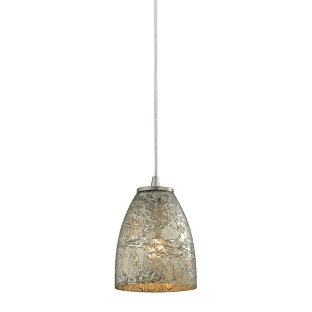 ElkGroup International 10465/1SVF Fissure 1 Light Pendant In Satin Nickel