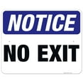 thumbnail image 1 of No Exit Sign, OSHA Sign, 24x30 Aluminum, 1 of 1