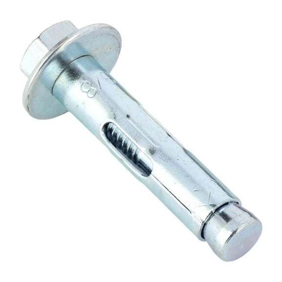 Dynabolt Sleeve Anchor, 3/8" Dia., 1-7/8" L, Carbon Steel Zinc Plated, 50 PK