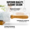 thumbnail image 3 of Rollo Zulay Kitchen Mármol de 43 cm con soporte y mango de madera de haya, 3 of 8
