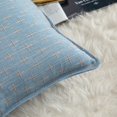 thumbnail image 2 of Fundas de almohada MANDIOO de lino de arpillera, 30 x 50 cm, paquete de 2, color azul, 2 of 6