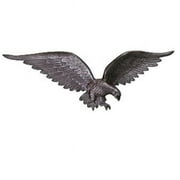 Montague Metal Products WE-24-SI 24 In. Swedish Iron Flagpole Wall Eagle