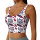 thumbnail image 2 of Balery Red Wine Glass Bottle Sujetadores deportivos con espalda cruzada para mujer, acolchados, sin costuras, de alto impacto, ideales para yoga, gimnasio, entrenamiento y fitness.-Medium, 2 of 8
