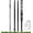 54-inch, variant on 36 Inch Heavy Duty Metal Stakes for Yard Signs, Black, 2 Pack with Hardware, Outdoor Lawn Parking Event Ground Stakes
