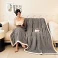 thumbnail image 5 of New European Style Carved Velvet Warm Blanket for Bed Soft Fluffy Sofa Cover Blankets Super Warmth Autumn Winter Throw Blanket, 5 of 9
