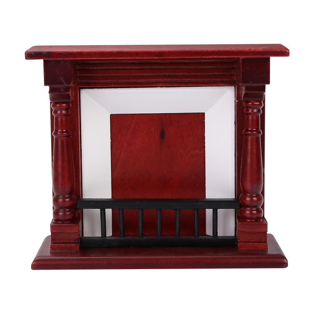 1/12 Dollhouse Miniature Wooden Fireplace Decor Furniture Accessories T_kz 
