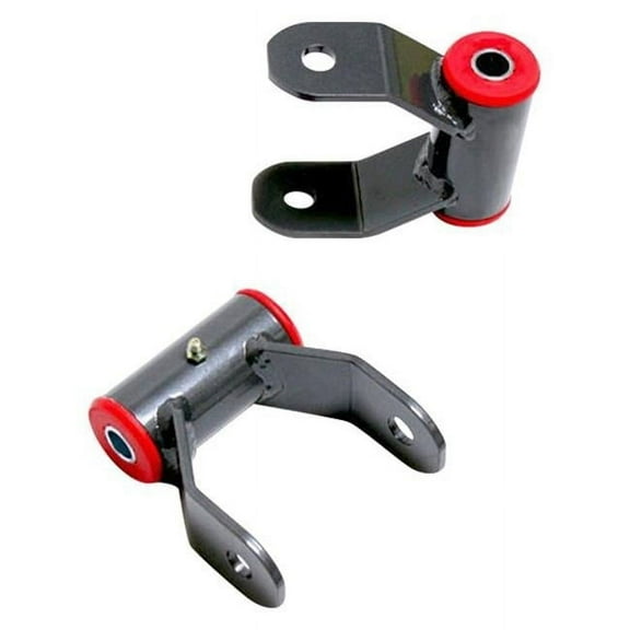 Rear Lifted Leaf Spring Shackles with 1 in. Lift Height