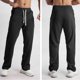 thumbnail image 4 of Ceisia Gift Men's Spring/Summer Sports Pants - Solid-Color Casual Loose Elastic Pocket Polyester-Spandex Comfortable Pants, 4 of 5