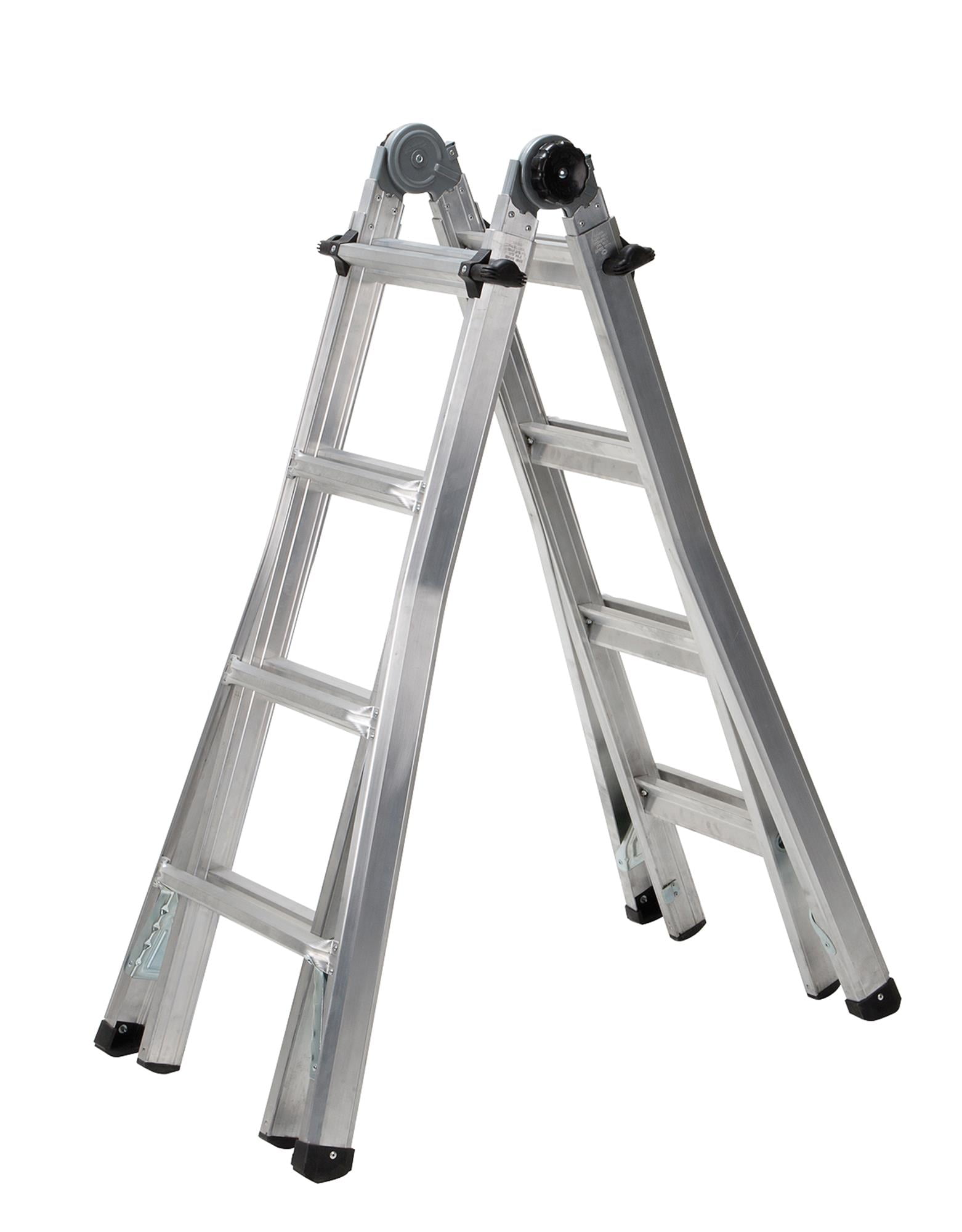 COSCO 18 ft. Reach Aluminum Telescoping MultiPosition Ladder with 300 lb. Load Capacity, Type